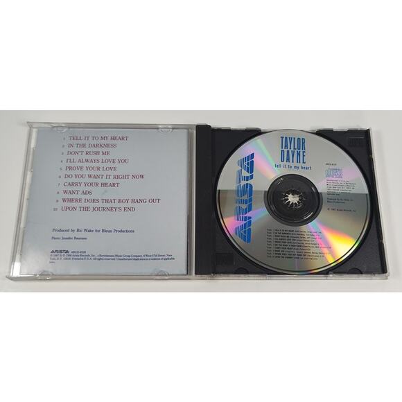 Taylor Dayne Tell It to My Heart CD Want Ads, Don't Rush Me & More - Picture 4 of 4